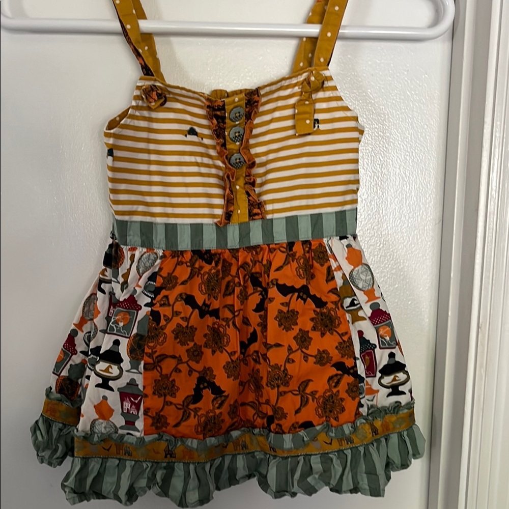 Colorful Striped and Floral Dress